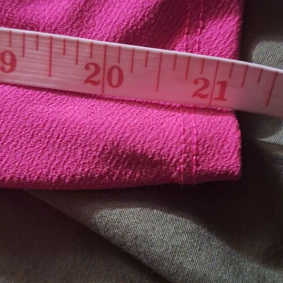 Bold Elements Womens Cut To Curve Blouse Barbie Pink Glam Rock Party Medium - Picture 9 of 10